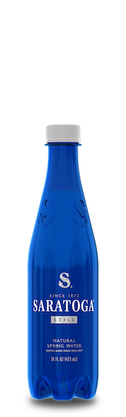 saratoga still spring water bottle - 12 oz plastic