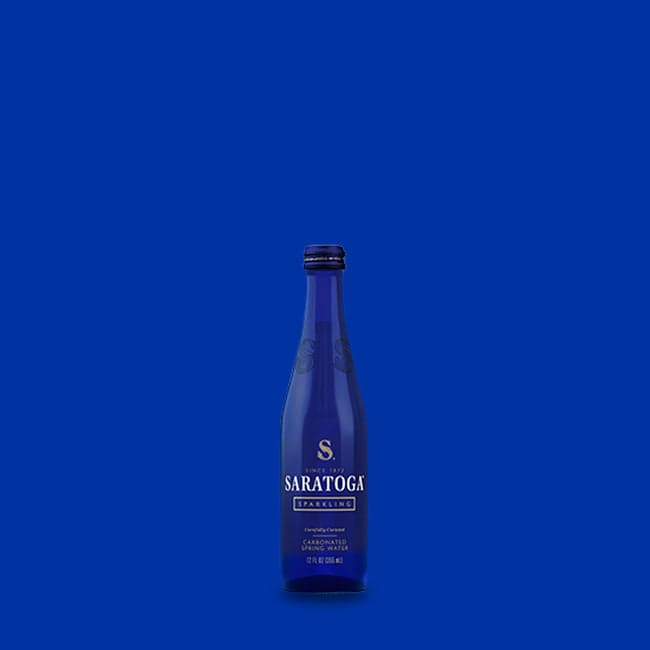 Saratoga Sparkling Spring Water 12 fl oz bottle