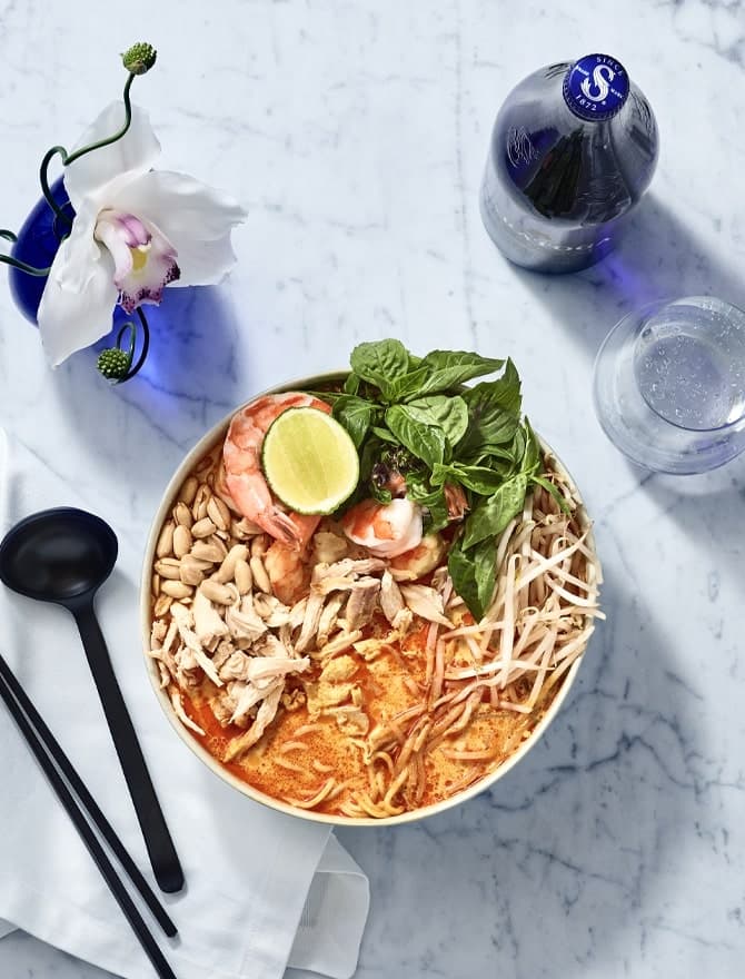 Traditional Laksa close-up