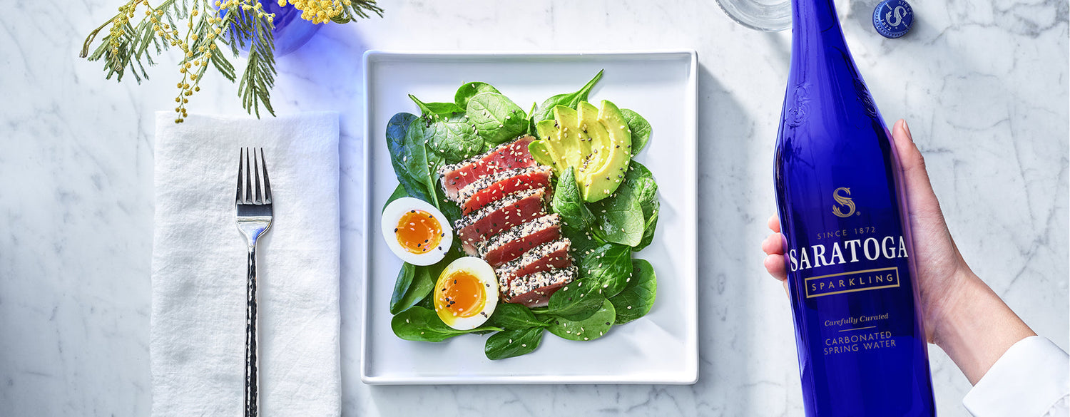 Sesame Crusted Seared Tuna Salad