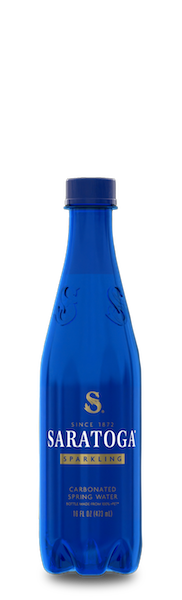 saratoga 100% recycled 12oz plastic water bottle