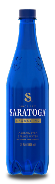saratoga 100% recycled 28oz plastic water bottle